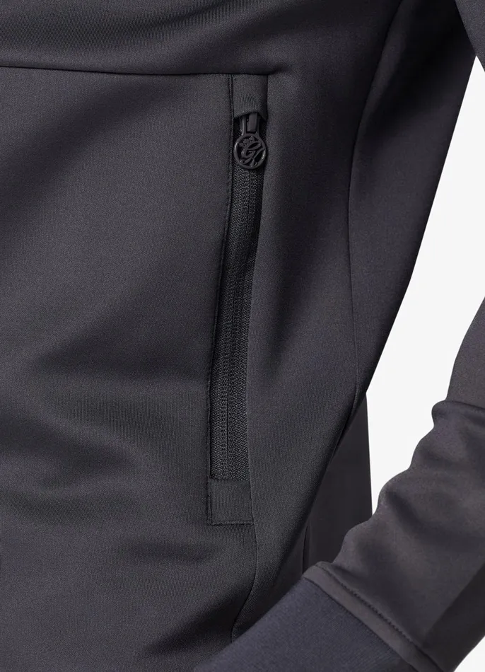 Gym King Tracksuit Tops Men Core Plus Poly FZ Hood 8211 Graphite