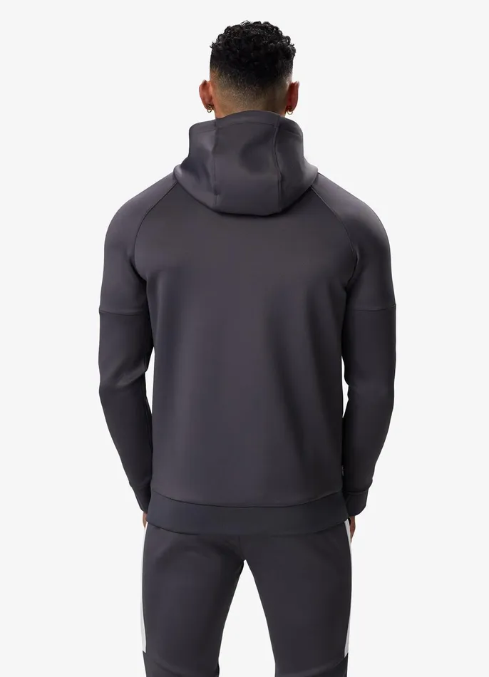 Gym King Tracksuit Tops Men Core Plus Poly FZ Hood 8211 Graphite