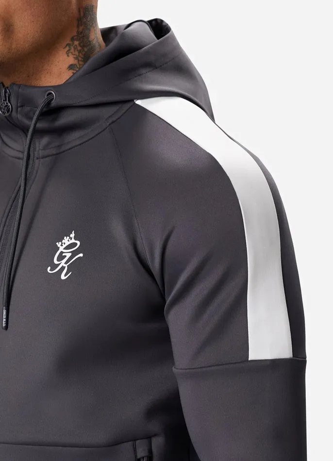 Gym King Tracksuit Tops Men Core Plus Poly FZ Hood 8211 Graphite