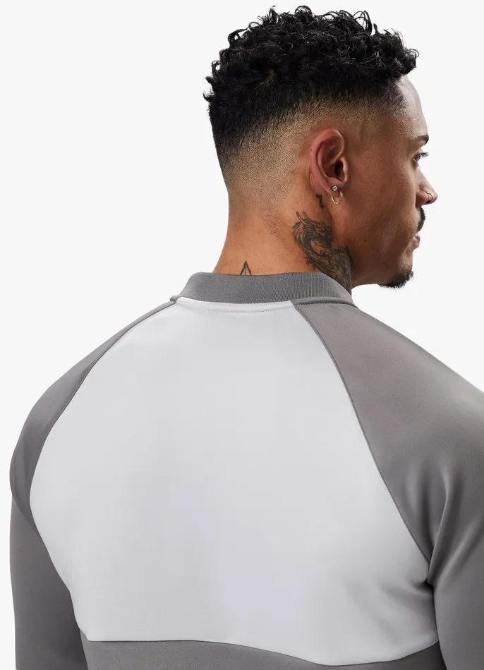 Gym King Tracksuit Tops Men Taped Core Plus Jacket 8211 SteelSilver Grey