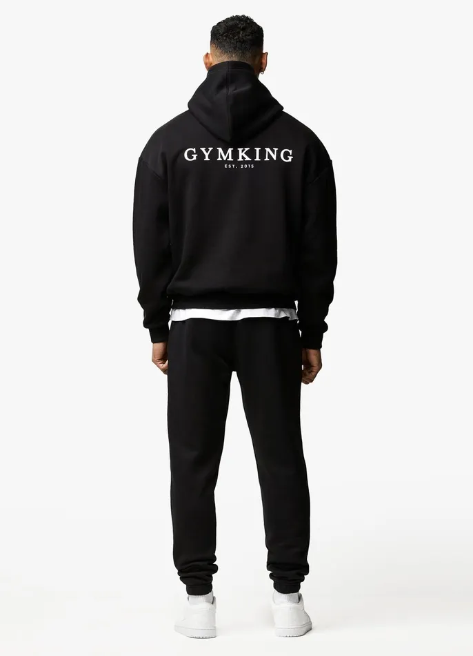 Gym King Tracksuits Men Established Tracksuit 8211 Black Gym King Tracksuits Men Established Tracksuit 8211 Black