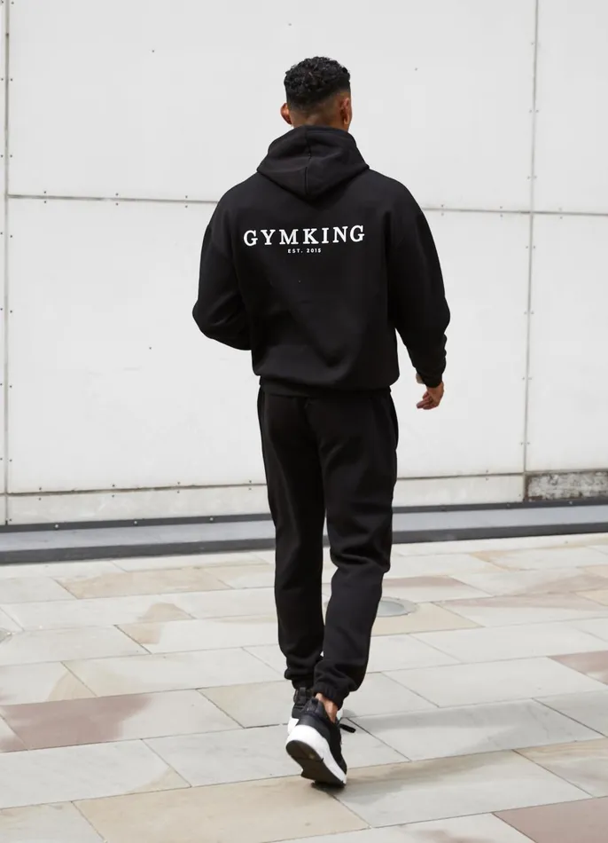 Gym King Tracksuits Men Established Tracksuit 8211 Black Gym King Tracksuits Men Established Tracksuit 8211 Black