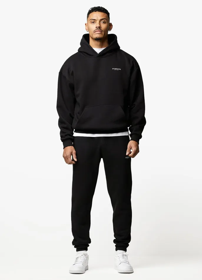 Gym King Tracksuits Men Established Tracksuit 8211 Black Gym King Tracksuits Men Established Tracksuit 8211 Black