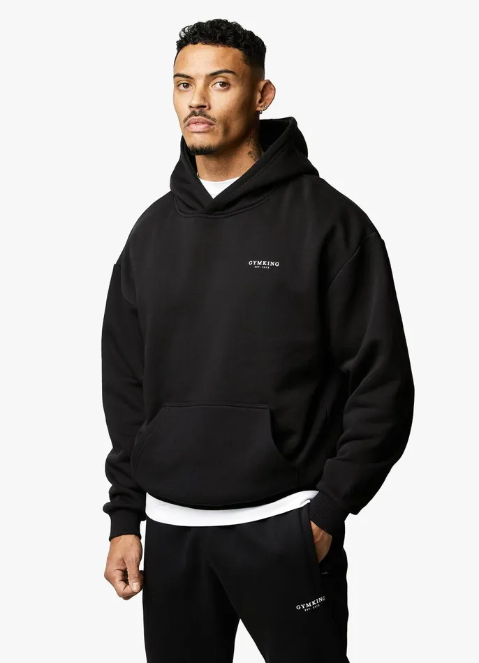Gym King Tracksuits Men Established Tracksuit 8211 Black Gym King Tracksuits Men Established Tracksuit 8211 Black