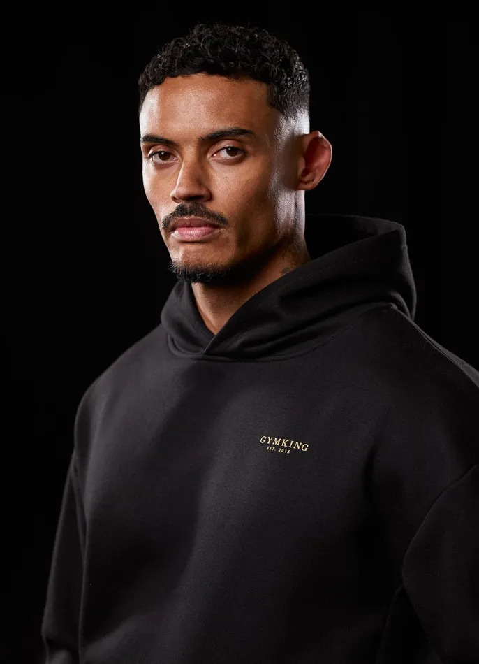 Gym King Tracksuits Men Established Tracksuit 8211 BlackGold