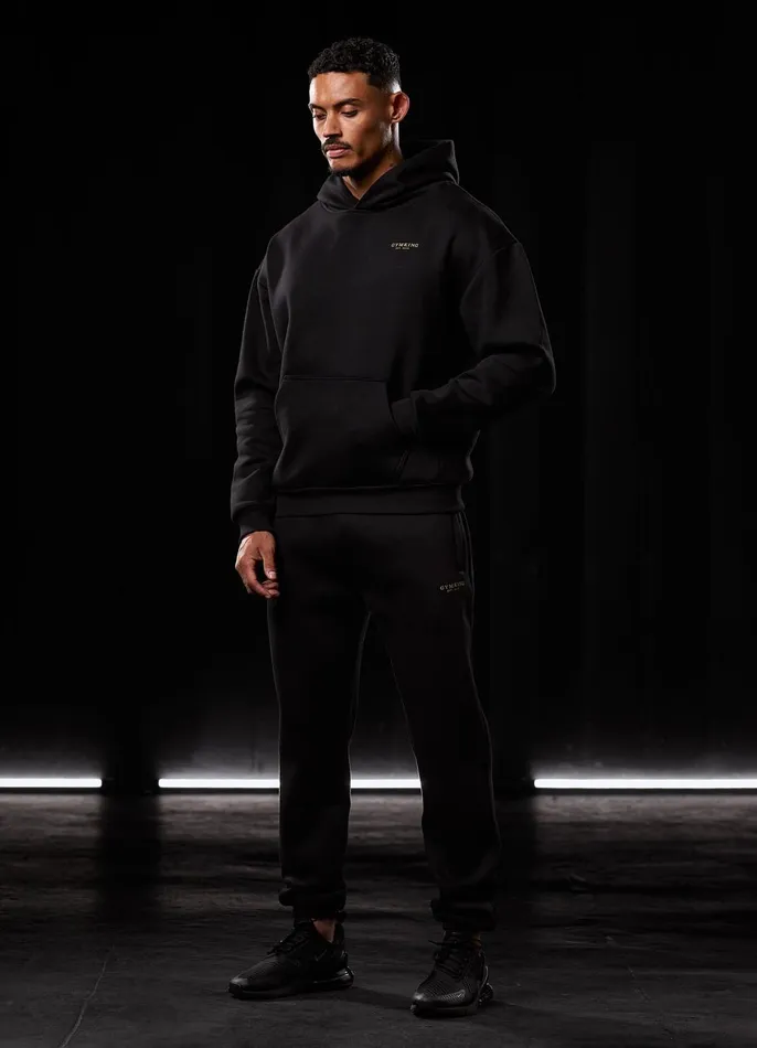 Gym King Tracksuits Men Established Tracksuit 8211 BlackGold