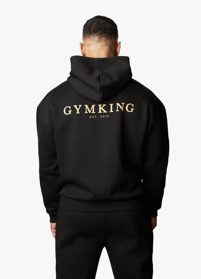 Gym King Tracksuits Men Established Tracksuit 8211 BlackGold