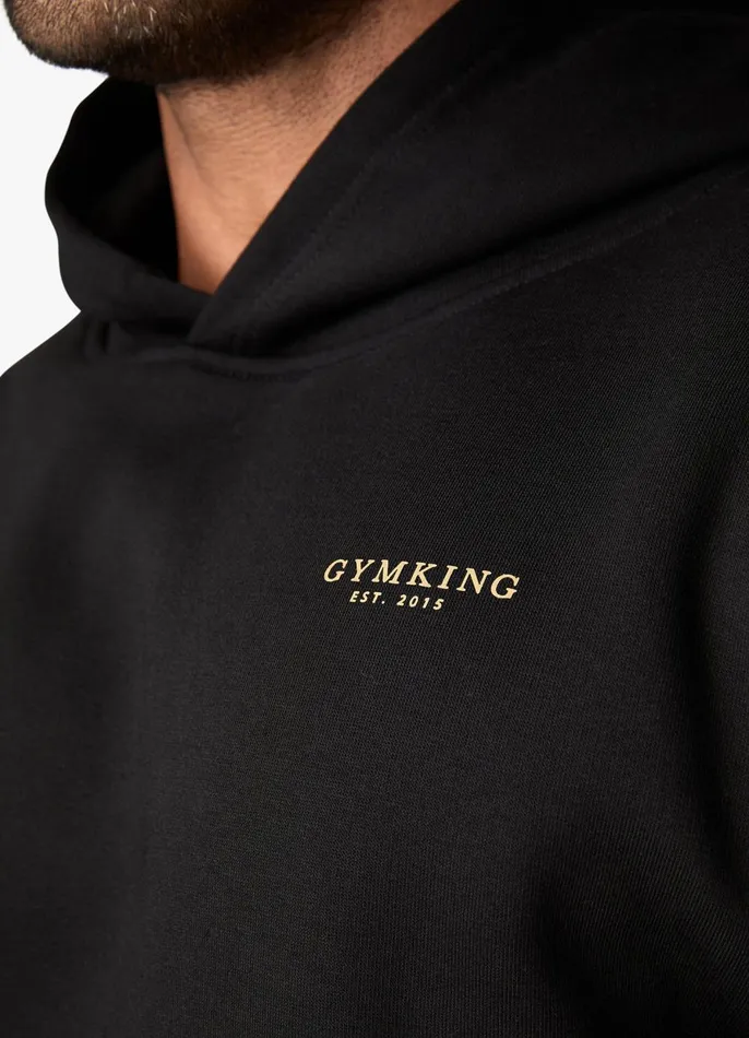 Gym King Tracksuits Men Established Tracksuit 8211 BlackGold