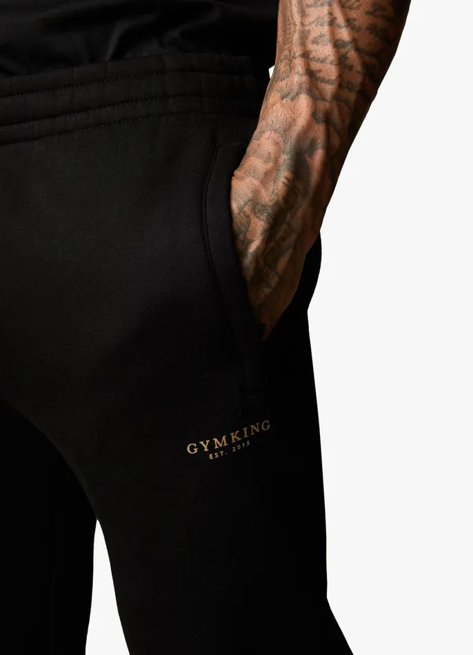 Gym King Tracksuits Men Established Tracksuit 8211 BlackGold