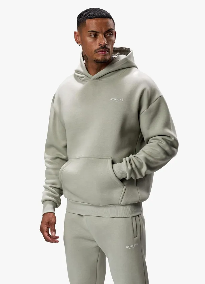Gym King Tracksuits Men Established Tracksuit 8211 Sage Grey