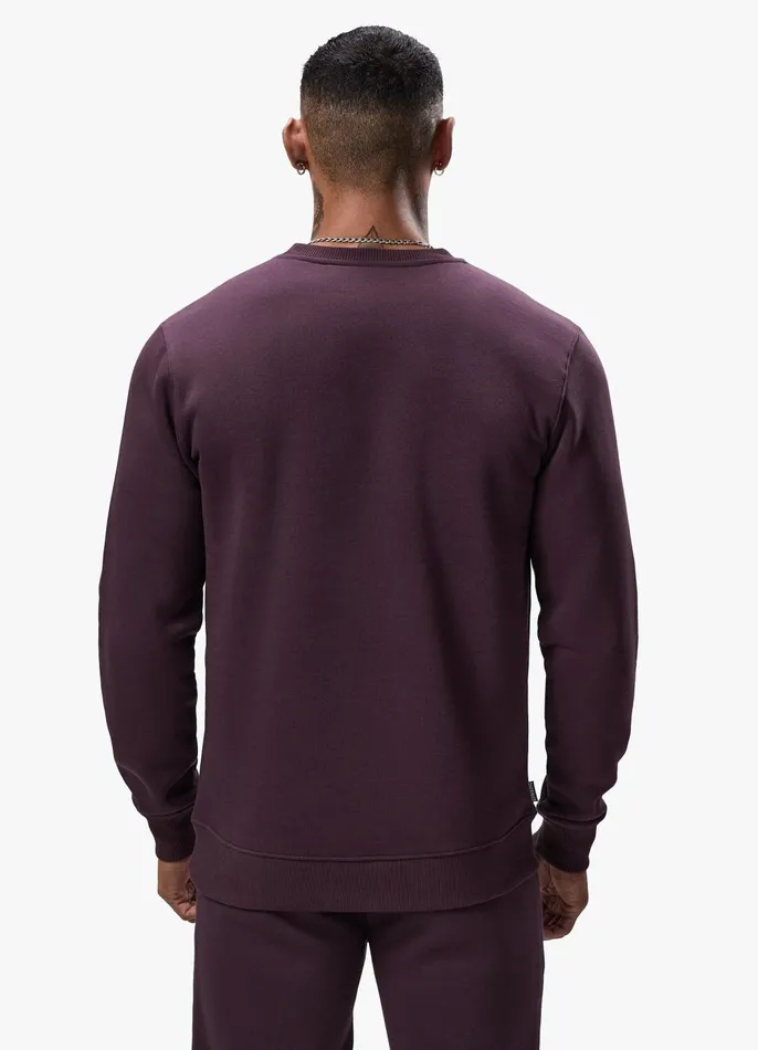Gym King Tracksuits Men Fundamental Crew Tracksuit 8211 Deep Plum