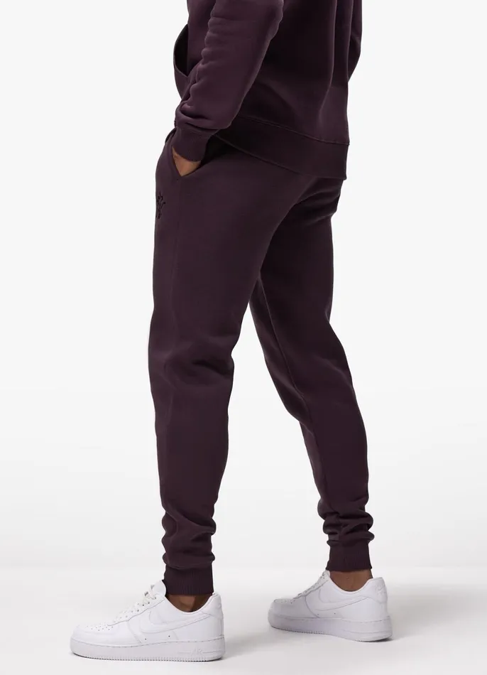 Gym King Tracksuits Men Fundamental Crew Tracksuit 8211 Deep Plum