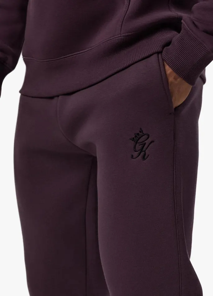 Gym King Tracksuits Men Fundamental Crew Tracksuit 8211 Deep Plum