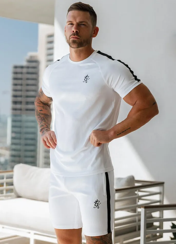 Gym King Twin Sets Men Core Plus Poly Tee 8211 White