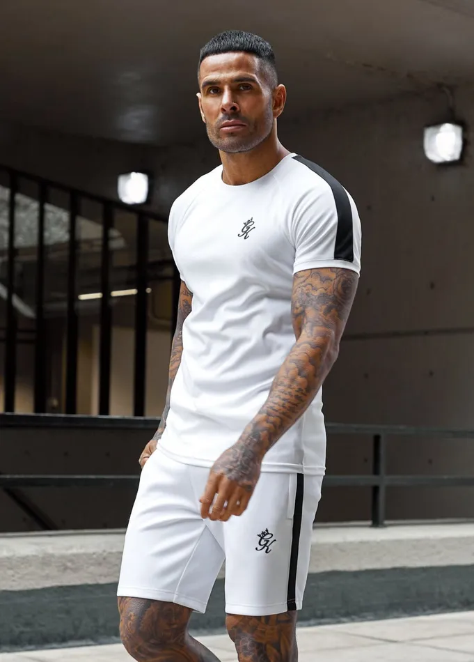 Gym King Twin Sets Men Core Plus Poly Tee 8211 White