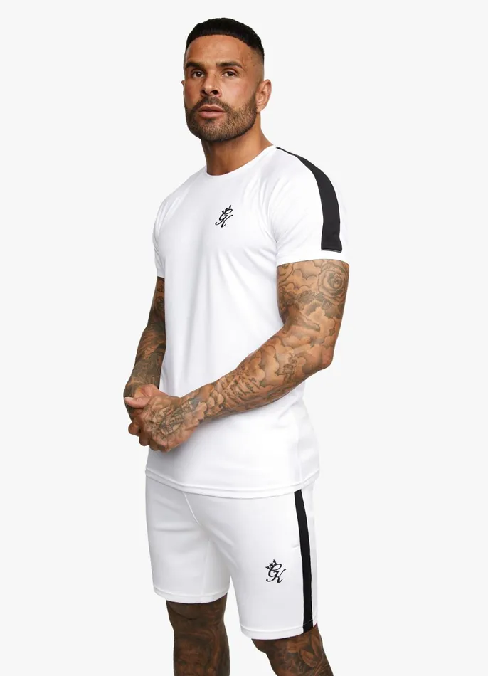 Gym King Twin Sets Men Core Plus Poly Tee 8211 White