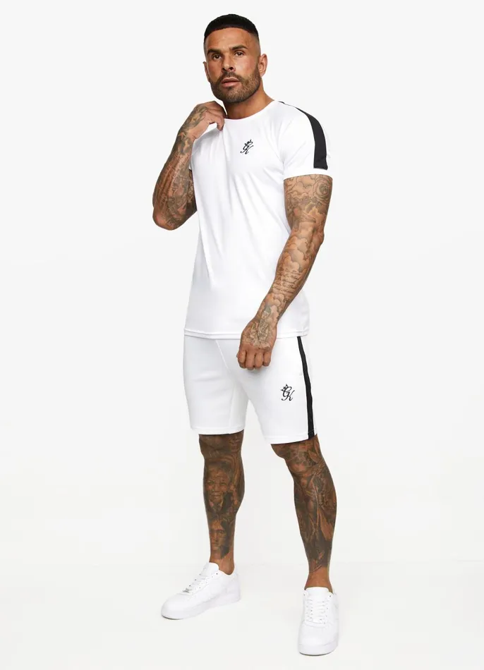 Gym King Twin Sets Men Core Plus Poly Tee 8211 White