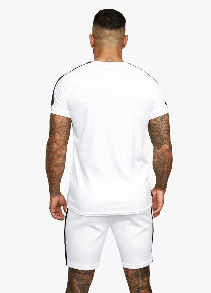 Gym King Twin Sets Men Core Plus Poly Tee 8211 White