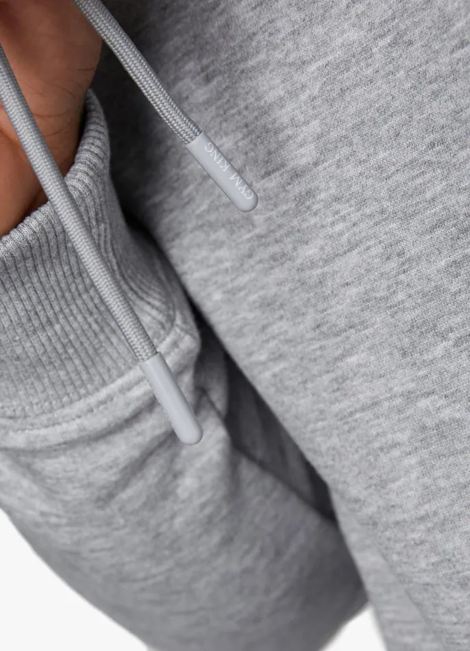 Gym King Twin Sets Men Fundamental Fleece Hood 8211 Grey Marl