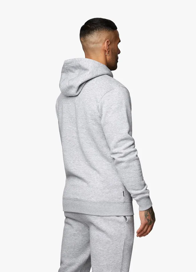Gym King Twin Sets Men Fundamental Fleece Hood 8211 Grey Marl