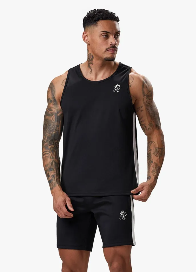 Gym King Vests Men Core Plus Poly Vest 8211 Black