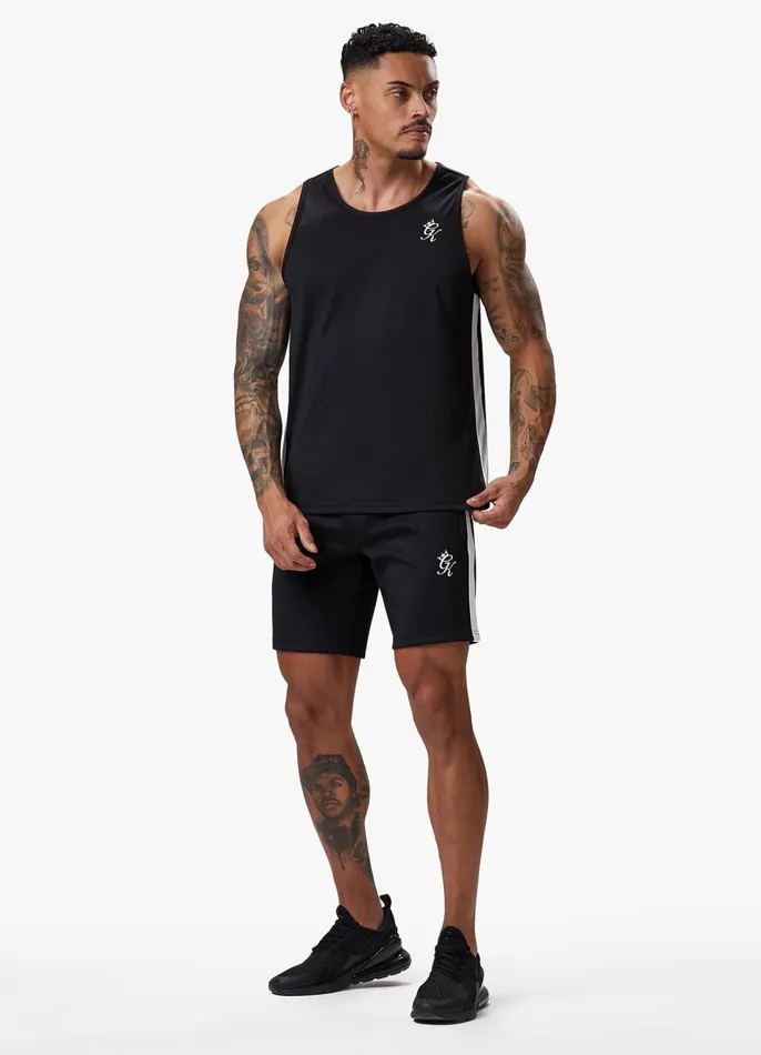 Gym King Vests Men Core Plus Poly Vest 8211 Black
