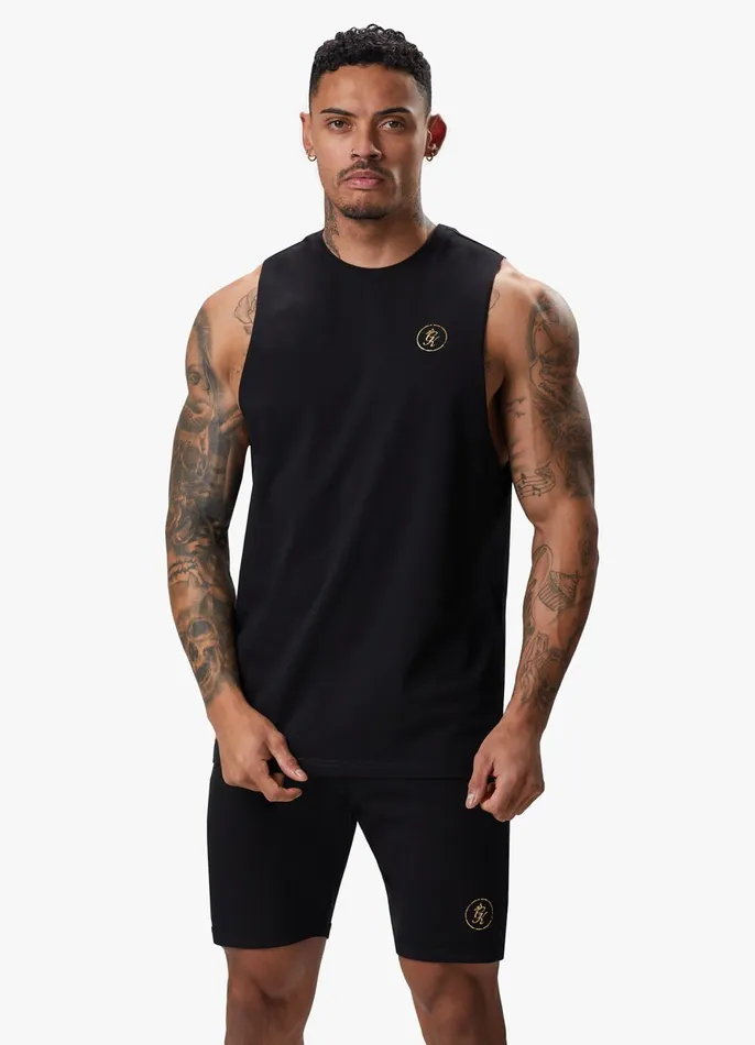 Gym King Vests Men Fight Division Vest 8211 BlackGold