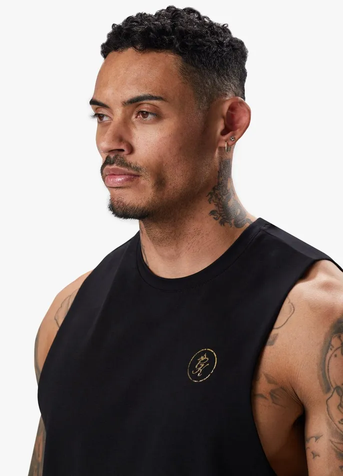 Gym King Vests Men Fight Division Vest 8211 BlackGold