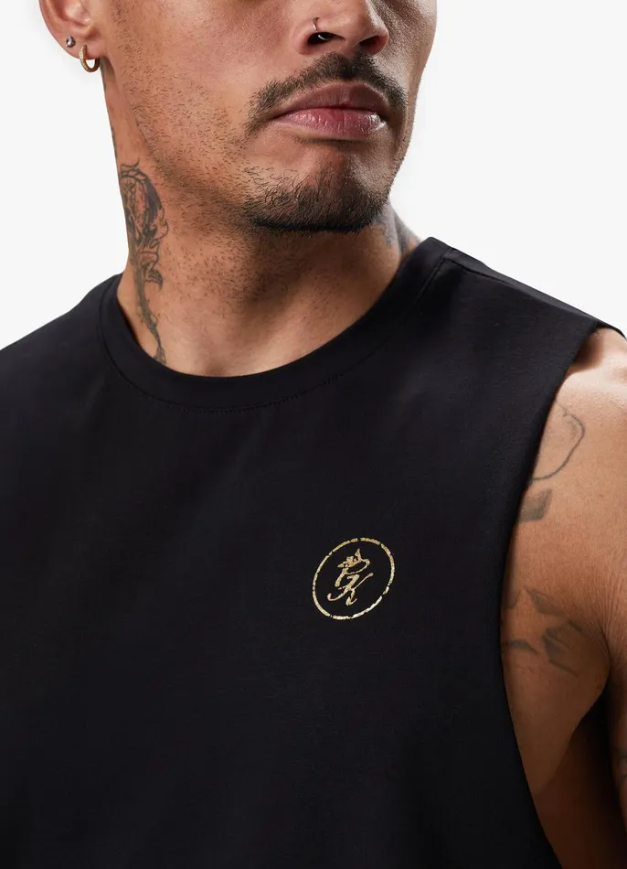 Gym King Vests Men Fight Division Vest 8211 BlackGold