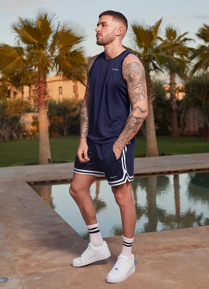 Gym King Vests Men Higher State Vest 8211 Navy