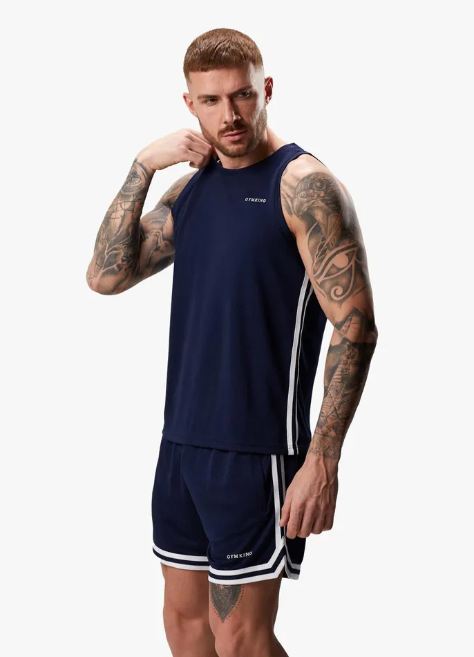 Gym King Vests Men Higher State Vest 8211 Navy