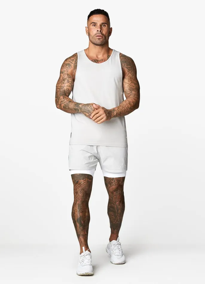 Gym King Vests Men Rebellion Vest 8211 Light Grey
