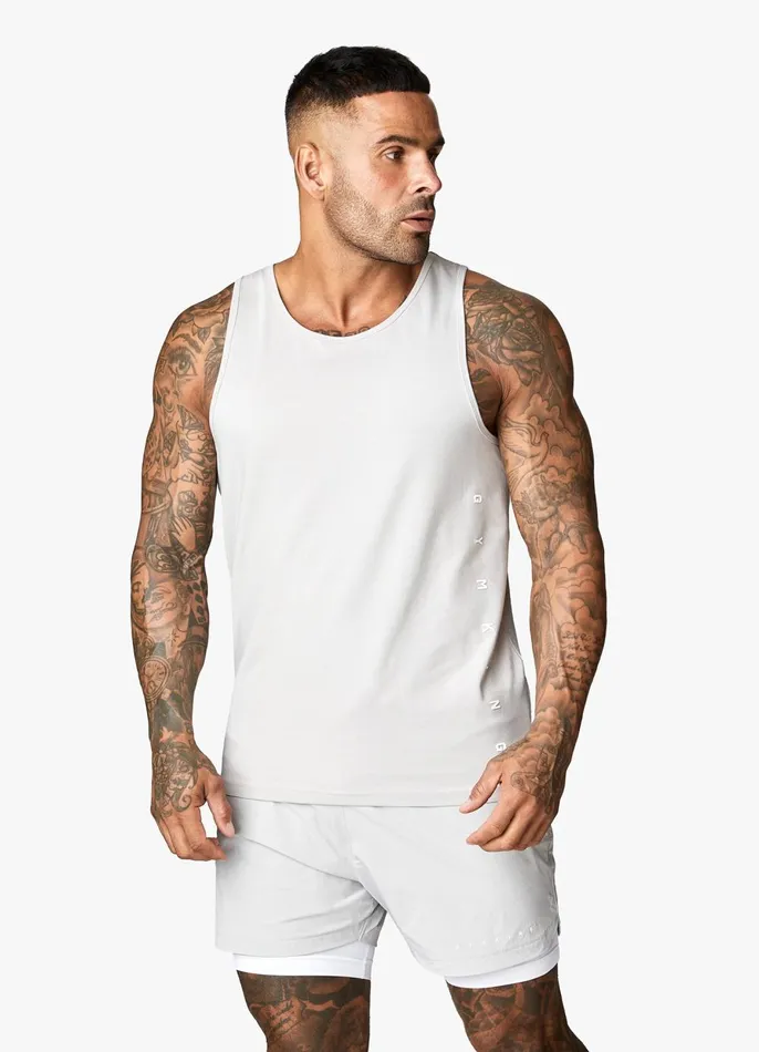 Gym King Vests Men Rebellion Vest 8211 Light Grey