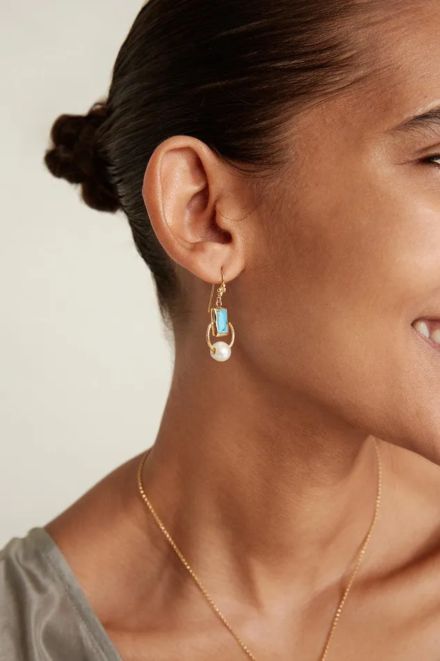 Halo Drop Earrings Turquoise Mix Women Chan Luu Earrings
