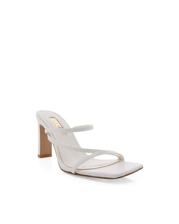 Heels Billini Block Heels ORETTA WHITE SNAKE