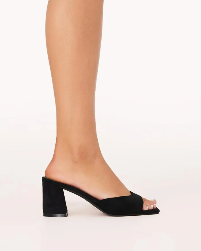 Heels Billini Block Heels QUINEA BLACK SUEDE
