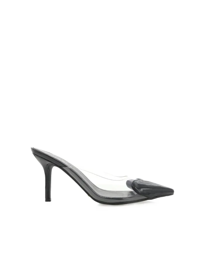 Heels Billini Stiletto Heels KARESS BLACK PATENTCLEAR