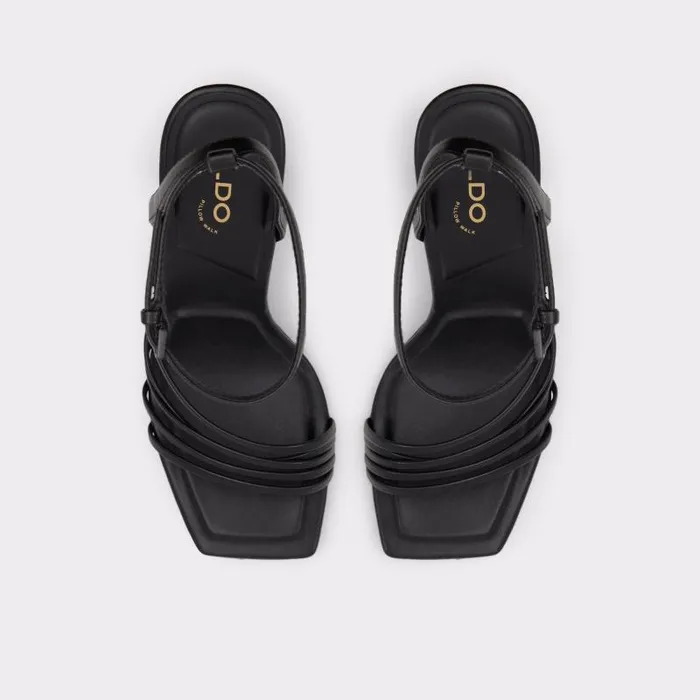 Heels Women ALDO Estela Black Strappy Heeled Sandal