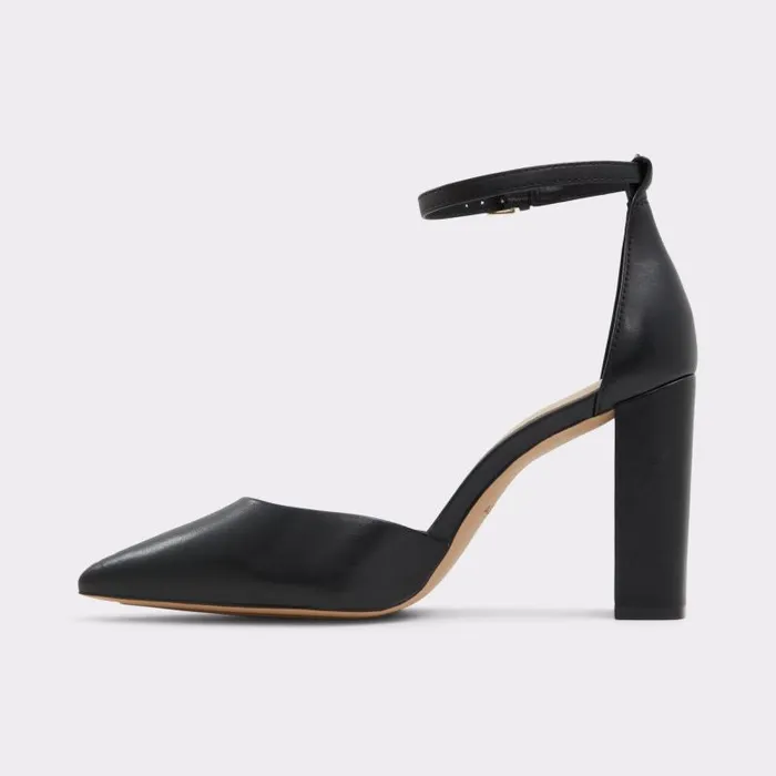 Heels Women ALDO Faith Black Strappy Block Heel