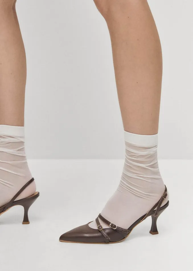 Heels Women ALOHAS Joelle Brown Leather Pumps