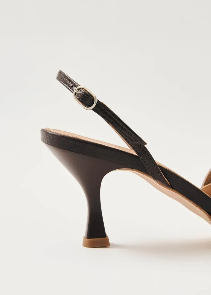 Heels Women ALOHAS Joelle Brown Leather Pumps