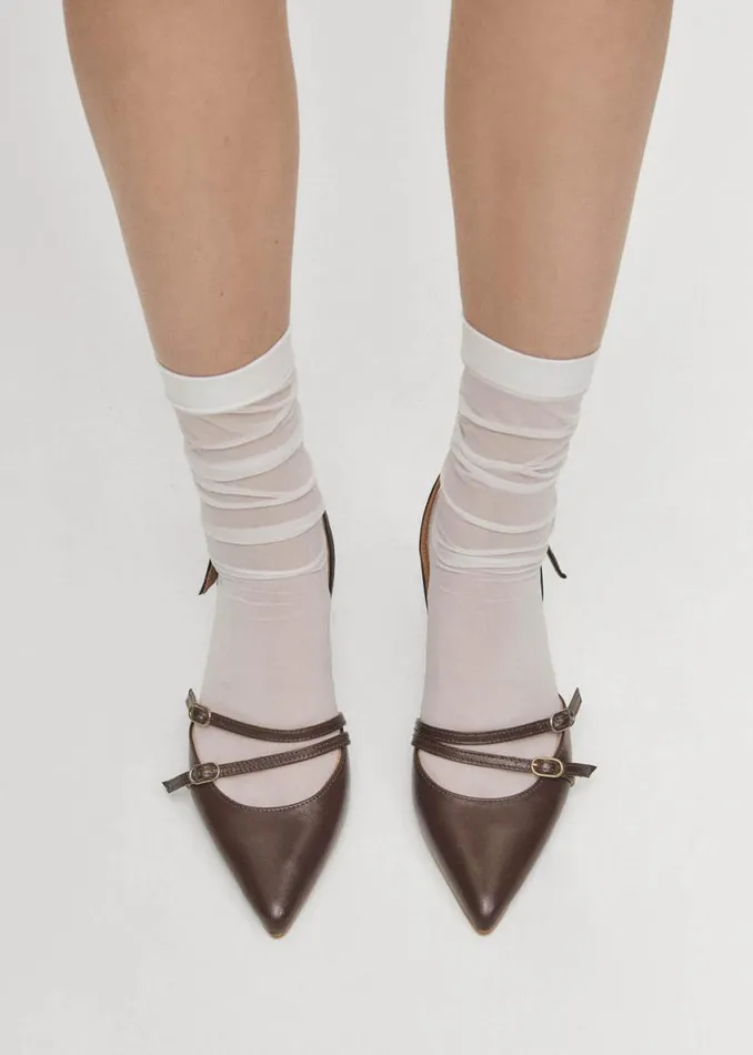 Heels Women ALOHAS Joelle Brown Leather Pumps