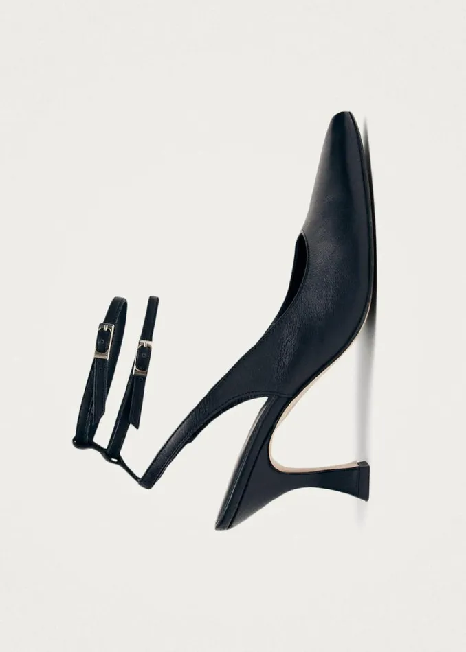 Heels Women ALOHAS Louise Black Leather Pumps