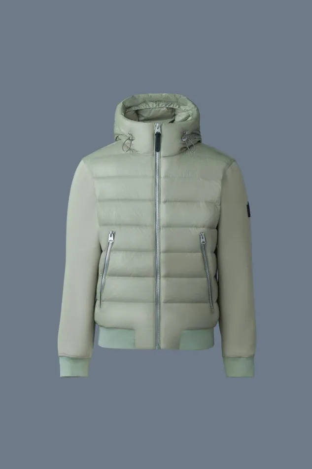 Hoodies and Tops Men Mackage FRANKR Hybrid Jacket With Hood Black Hoodies and Tops Men Mackage FRANKR Hybrid Jacket With Hood Black