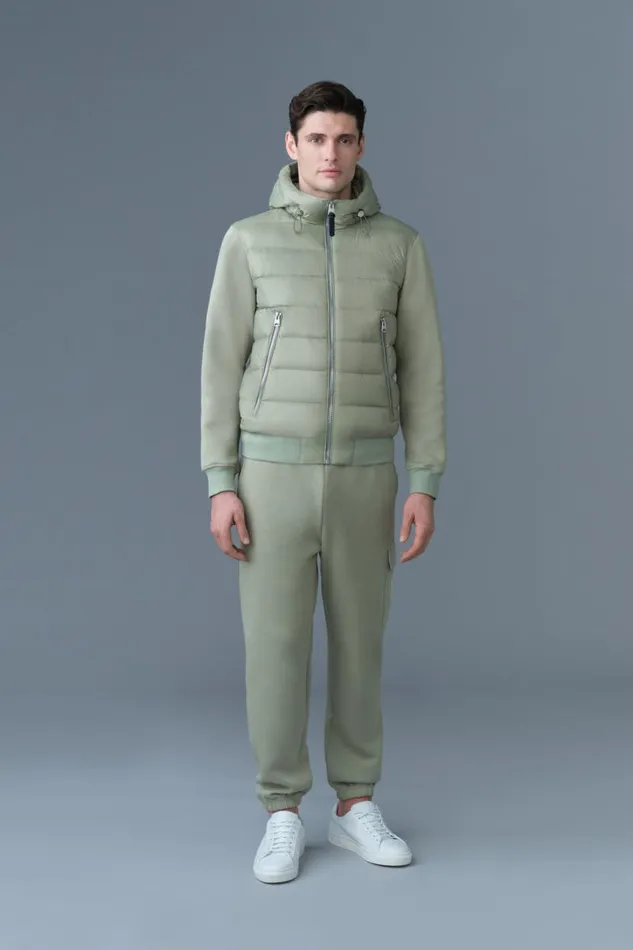 Hoodies and Tops Men Mackage FRANKR Hybrid Jacket With Hood Black Hoodies and Tops Men Mackage FRANKR Hybrid Jacket With Hood Black