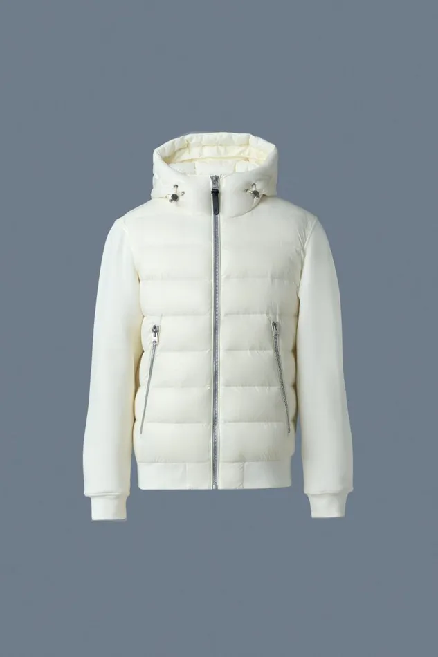 Hoodies and Tops Men Mackage FRANKR Hybrid Jacket With Hood Black Hoodies and Tops Men Mackage FRANKR Hybrid Jacket With Hood Black