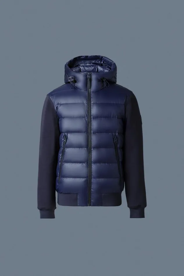 Hoodies and Tops Men Mackage FRANKR Hybrid Jacket With Hood Black Hoodies and Tops Men Mackage FRANKR Hybrid Jacket With Hood Black