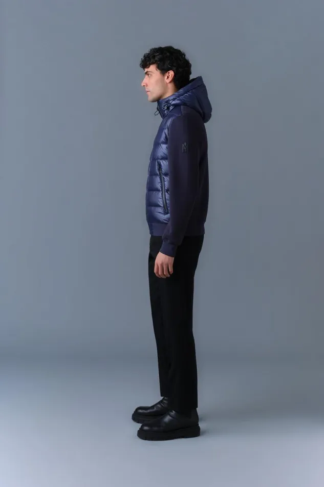 Hoodies and Tops Men Mackage FRANKR Hybrid Jacket With Hood Black Hoodies and Tops Men Mackage FRANKR Hybrid Jacket With Hood Black