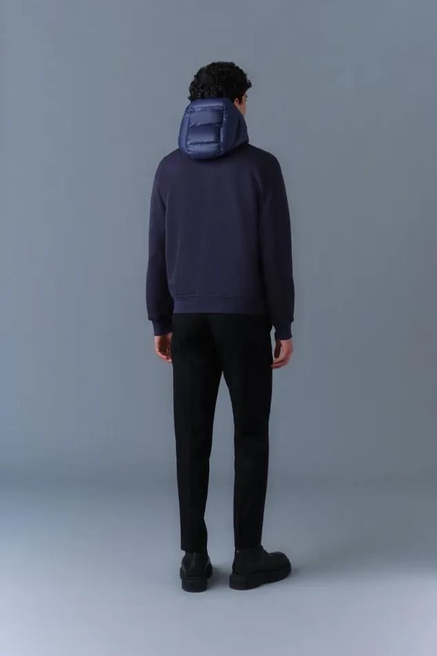 Hoodies and Tops Men Mackage FRANKR Hybrid Jacket With Hood Black Hoodies and Tops Men Mackage FRANKR Hybrid Jacket With Hood Black