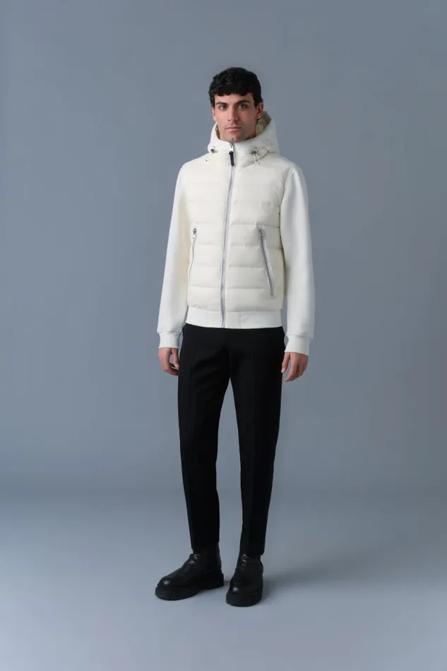 Hoodies and Tops Men Mackage FRANKR Hybrid Jacket With Hood Black Hoodies and Tops Men Mackage FRANKR Hybrid Jacket With Hood Black